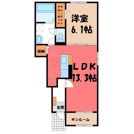 グルックスドルフ Ⅰの物件間取画像